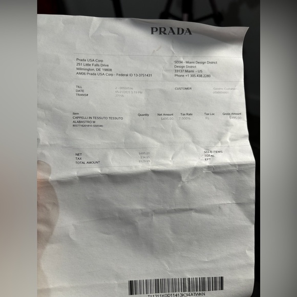 Prada Albastro Bucket Hat - Picture 9 of 9